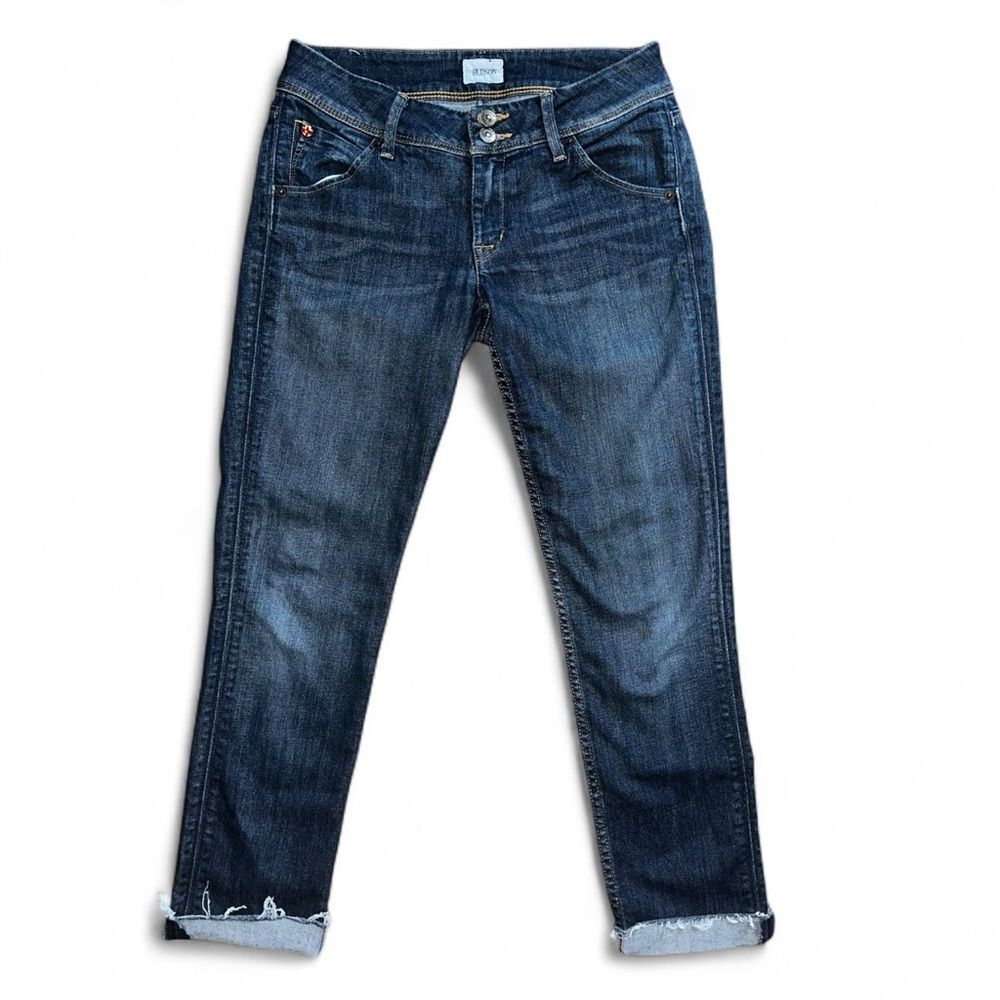 Hudson Collin Flap Skinny Jeans Size 27 Cropped Raw Hem Y2K